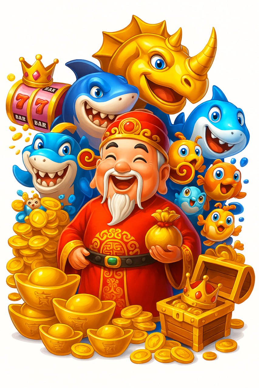 Tembak Ikan 798bni varian Dragon Fortune dengan karakter naga bawah laut